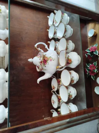 Set de Té y Café ROSE y sus platos Royal Albert