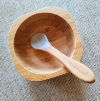 Cuenco y cuchara bambú Eco Rascals