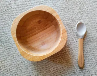 Cuenco y cuchara bambú Eco Rascals