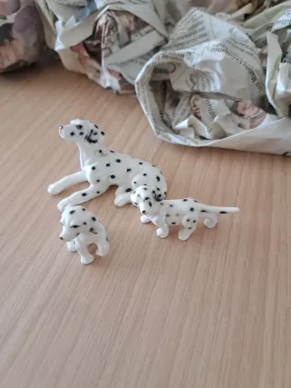 Lote 3 figuras Dálmatas porcelana