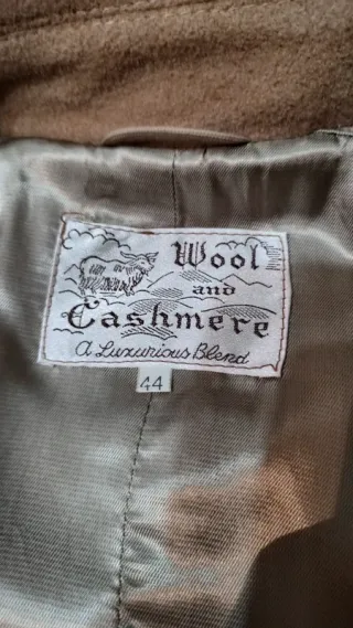 Wool and Cashmere cappotto lungo donna 44 italy