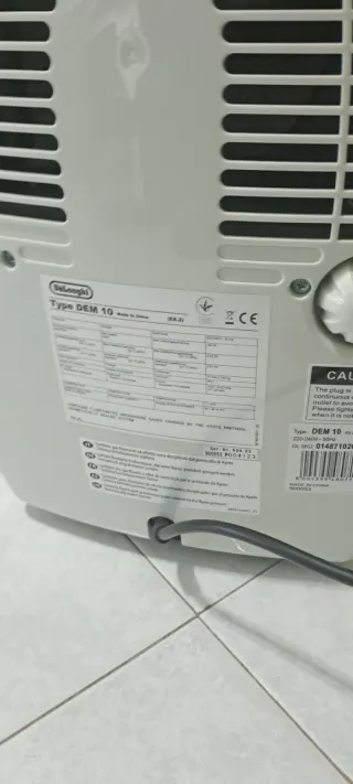 Deumidificatore DeLonghi