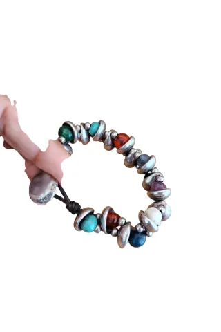 Pulsera Uno de 50 piedras naturales y cristales
