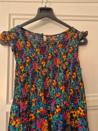 Vestido largo estampado floral