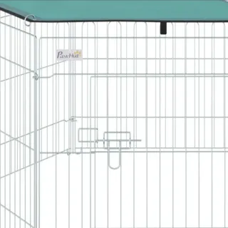 Jaula para mascotas valla metálica plegable toldo