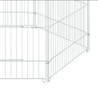 Jaula para mascotas valla metálica plegable toldo