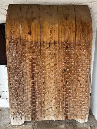 Trillo antiguo de madera Trilla en perfecto estado
