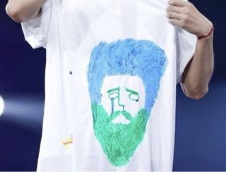 Cuadro BTS V Hecho a Mano