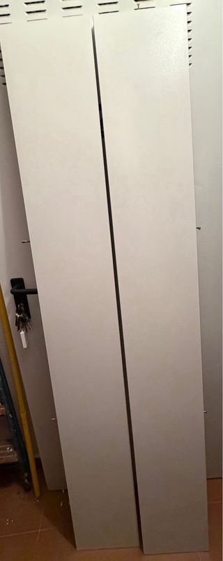 Armario auxiliar blanco y negro con puerta