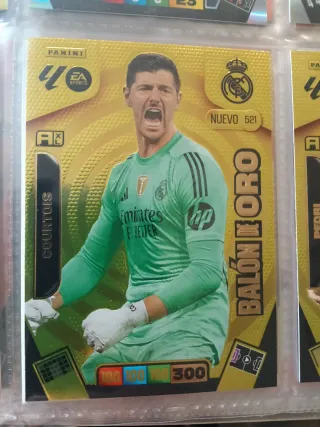 Carta Panini Courtois Balón de Oro 521