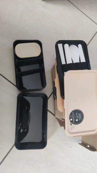 Porta pranzo 4 scomparti bambù