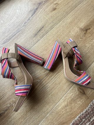 Sandalias Pilar Burgos Tacon Multicolor