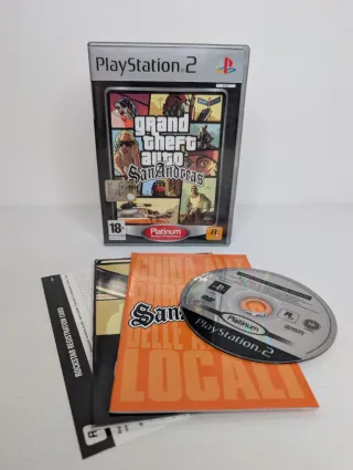 GTA San Andreas PS2 Platinum - Completo