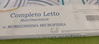 Completo Letto Matrimoniale Microfibra