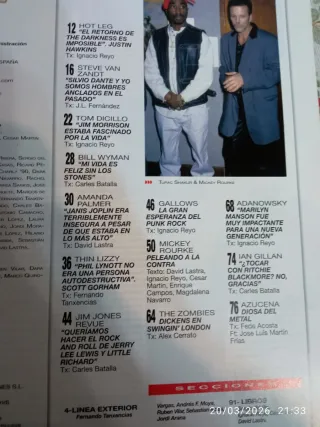 Popular 1 revista especial Mickey Rourke