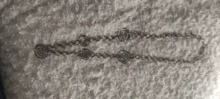 Collar cadena eslabones y espirales