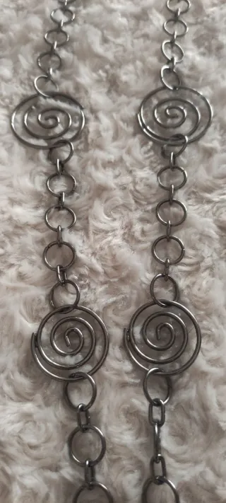 Collar cadena eslabones y espirales