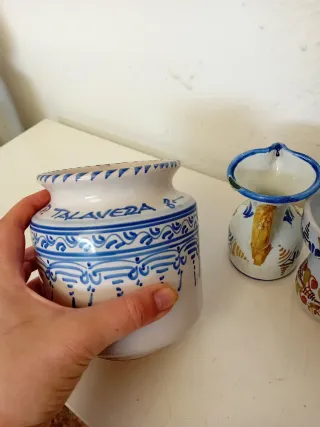 Lote Cerámica Talavera,4 piezas
