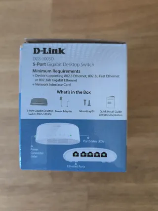 D-Link DGS-1005D Switch 5 Porte Gigabit