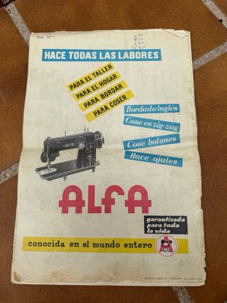 Antigua revista moda francesa 1959