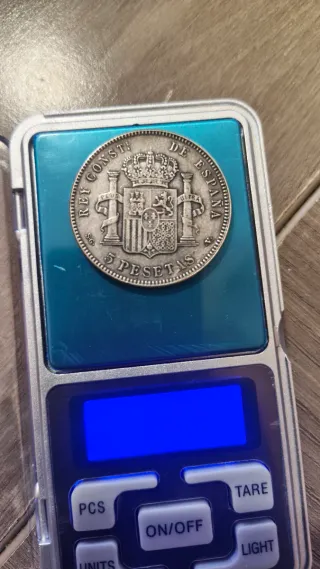 Moneda 5 Pesetas Alfonso XIII 1899 Plata