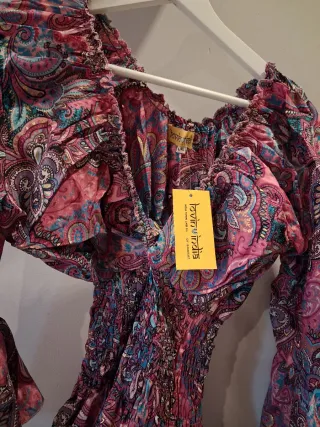 Vestido Ibicenco Multicolor Talla Única