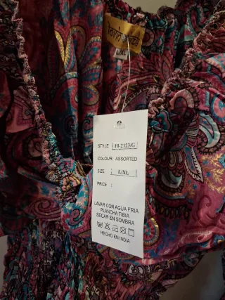 Vestido Ibicenco Multicolor Talla Única