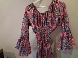 Vestido Ibicenco Multicolor Talla Única