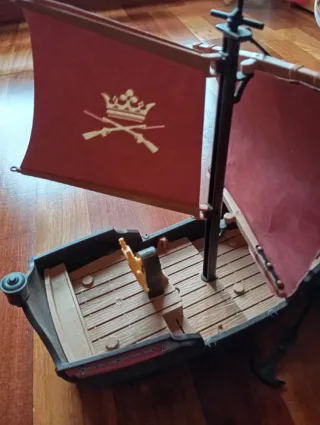 Barco Pirata Playmobil con Figuras