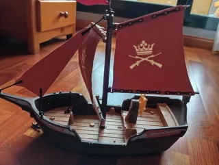 Barco Pirata Playmobil con Figuras