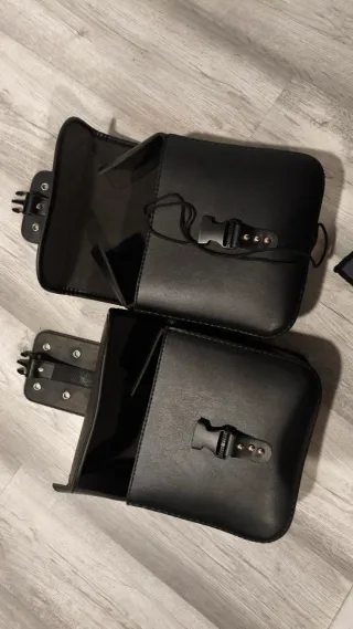 Bolsas para sillín de moto (negras)