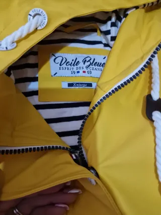 Chaqueta impermeable amarilla XXL