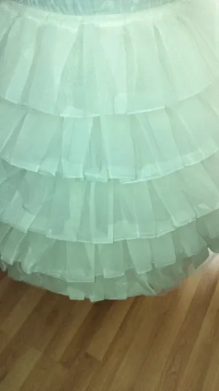 Cancán Fallera Blanco Talla 90