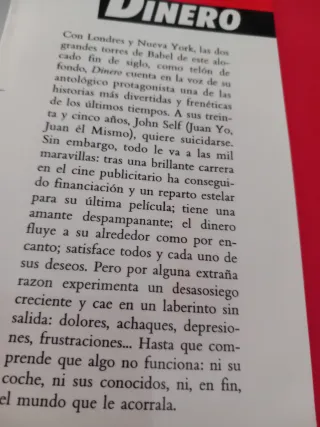Libro Dinero de Martin Amis