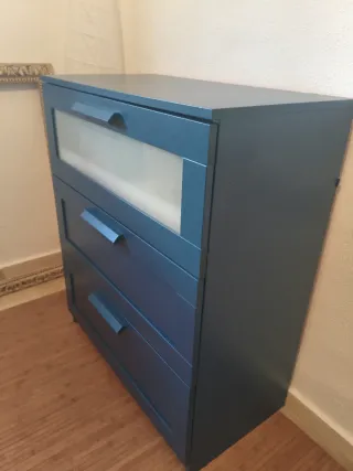 Cómoda Cajonera Brimnes Ikea Azul