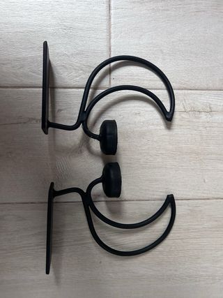 Candelabros de metal forma luna