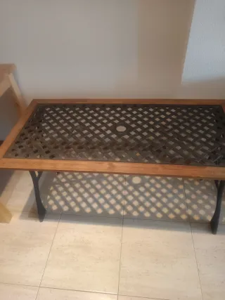 Mesa de forja para terraza.recoger en Torrelodones