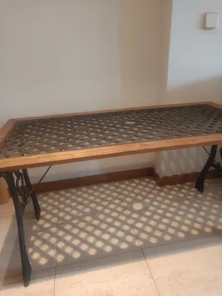 Mesa de forja para terraza.recoger en Torrelodones