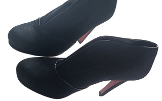 Botines negros de tacón