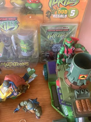 Lote Figuras Tortugas Ninja y Vehículos