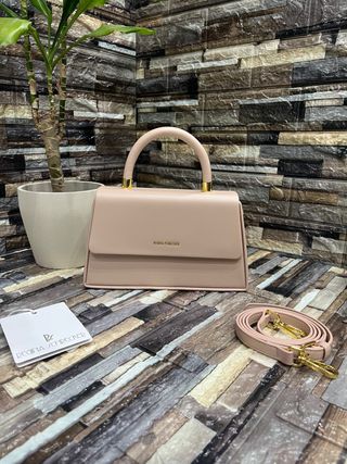 Borsa donna Regina Schrecker rosa con tracolla