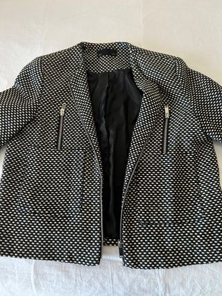 Chaqueta mujer tweed cremallera