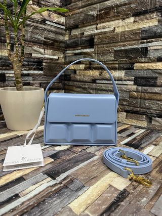 Borsa donna elegante Regina Schrecker azzurra