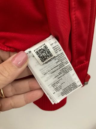 Felpa Adidas Rossa con Strisce Bianche