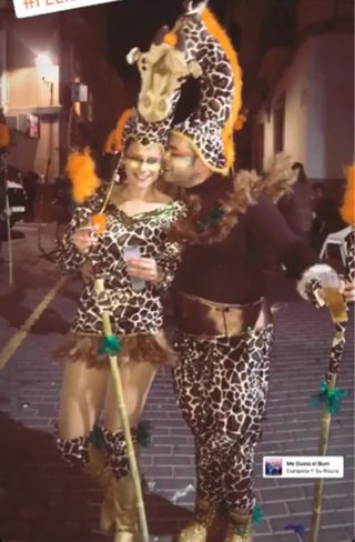 Tocado Carnaval Jirafa x2