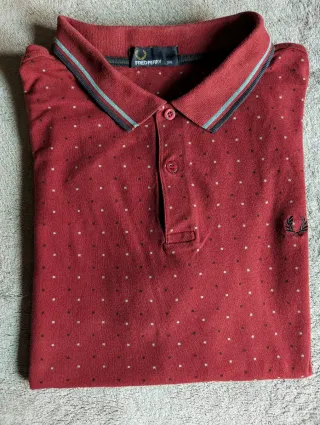 Polo Fred Perry bordeus