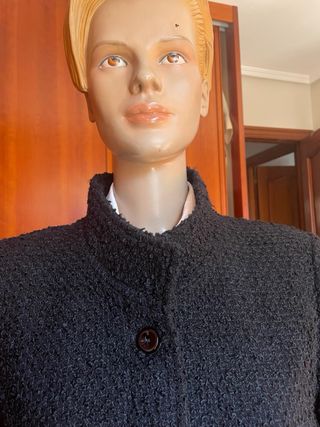 Abrigo Larresse Negro Entretiempo