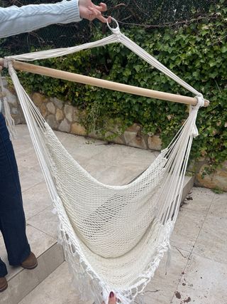 Hamaca colgante bohemia exterior