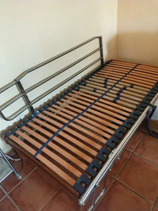 Cama articulada madera y metal