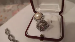 Pendientes botón perla Majorica